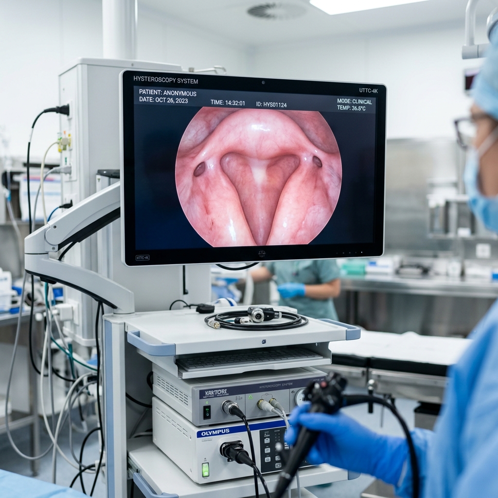 Hysteroscopy view