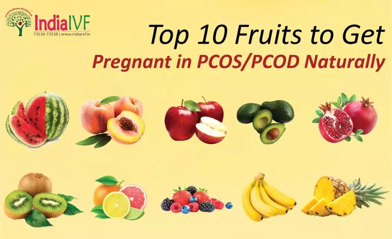 Top 10 Fruits to Get Pregnant in PCOS/PCOD Naturally: A Comprehensive Guide by India IVF Fertility