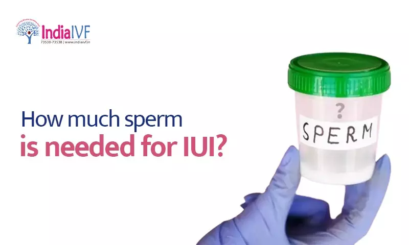 How much sperm are needed for IUI?
